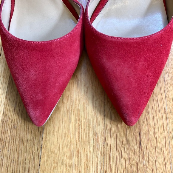 Banana Republic Alicia Heels, Red, Size 8. - Picture 3 of 10